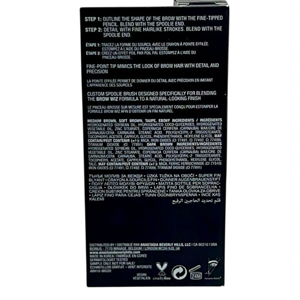 Anastasia Beverly Hills Brow Wiz Skinny Brow Pencil‎ NEW